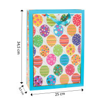 Geschenktasche - Geburtstag, Ballon, 25 x 34,5 x 8,5 cm, 210g/m²