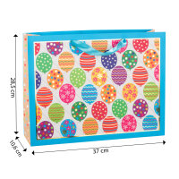 Geschenktasche - Geburtstag, Ballon, 37 x 28,5 x 10,6 cm, 210g/m²