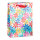 Geschenktasche - Blumen, Hologramm, 25 x 34,5 x 8,5 cm, 210g/m²