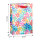 Geschenktasche - Blumen, Hologramm, 25 x 34,5 x 8,5 cm, 210g/m²