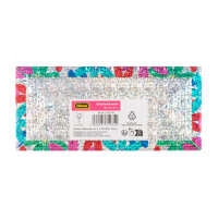 Geschenktasche - Blumen, Hologramm, 18 x 23 x 8 cm, 210g/m²