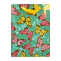 Geschenktasche - Schmetterlinge, 25 x 34,5 x 8,5 cm,...