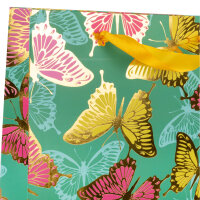 Geschenktasche - Schmetterlinge, 25 x 34,5 x 8,5 cm, 210g/m²