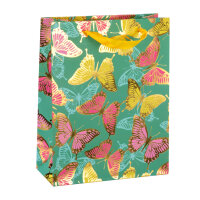 Geschenktasche - Schmetterlinge, 18 x 23 x 8 cm,...