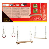 Turnschaukel Set- Brettschaukel, Trapezschaukel, Turnringe