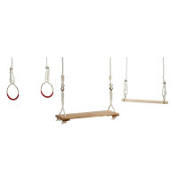Turnschaukel Set- Brettschaukel, Trapezschaukel, Turnringe