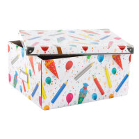 Aufbewahrungsbox Schule - faltbar, 35 x 28 x 27 cm