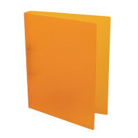 Ringbuch, DIN A4, 3,5 cm Rücken, transluzent, orange