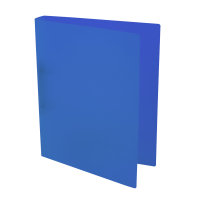 Ringbuch, DIN A4, 3,5 cm Rücken, transluzent, blau