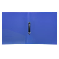 Ringbuch, DIN A4, 3,5 cm R&uuml;cken, transluzent, blau