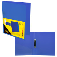 Ringbuch, DIN A4, 3,5 cm R&uuml;cken, transluzent, blau