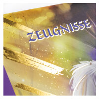Bunte Zeugnismappe im A4-Format mit 10 Hüllen und süßem Einhorn-Motiv