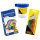 Idena Set Deckfarbkasten 24 Farben und Deckweiß & Schulmalpinsel 10 Größen & Pinselbecher