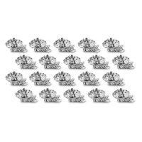Set Baumkerzenhalter Clip, silber, 20 Stück & Baumkerzen, 10% Bienenwachs, 13 x 100 mm, 20er