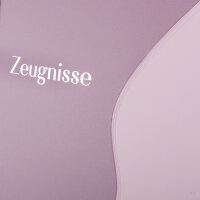 Zeugnismappe mit 12 Klarsichthüllen - 100µ, pastell lila, DIN A4