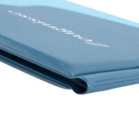 Zeugnismappe mit 12 Klarsichthüllen - 100µ, pastell blau, DIN A4
