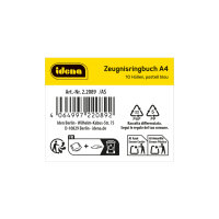 Zeugnismappe Ringbuch mit 10 Klarsichthüllen -...