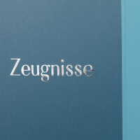 Zeugnismappe Ringbuch mit 10 Klarsichthüllen - 100µ, pastell blau, DIN A4