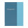 Zeugnismappe Ringbuch mit 10 Klarsichthüllen - 100µ, pastell blau, DIN A4