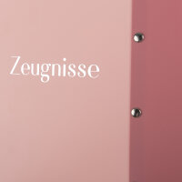 Zeugnismappe Sichtbuch mit 12 Klarsichthüllen - 100µ, pastell rosa, DIN A4