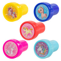 Motivstempel Einhorn, 5 Stück