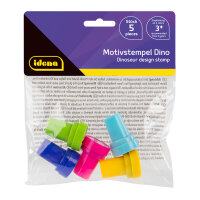 Motivstempel Dino, 5 Stück