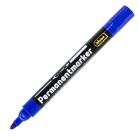 Permanentmarker - schwarz/rot/blau, 1 - 3 mm, 4 Stück, Rundspitze, 3 Farben