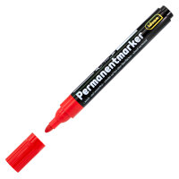 Permanentmarker - schwarz/rot/blau, 1 - 3 mm, 4 Stück, Rundspitze, 3 Farben