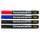 Permanentmarker - schwarz/rot/blau, 1 - 3 mm, 4 Stück, Rundspitze, 3 Farben