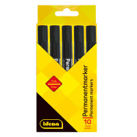 Permanentmarker - schwarz, 1 - 3 mm, 10 Stück,...