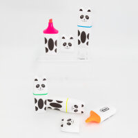 Textmarker - Panda, neon, 1 - 5 mm, 5 Stück, 5 Farben