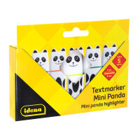 Textmarker - Panda, neon, 1 - 5 mm, 5 Stück, 5 Farben