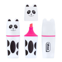 Textmarker - Panda, neon, 1 - 5 mm, 5 Stück, 5 Farben