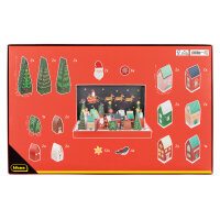 Adventskalender Weihnachtsdorf - 54 x 34 x 5 cm