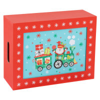 Geschenkbox - Zauberbox, wechselnde Weihnachtsmotive, 26 x 20 x 9 cm