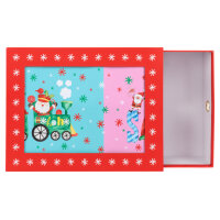 Geschenkbox - Zauberbox, wechselnde Weihnachtsmotive, 26 x 20 x 9 cm