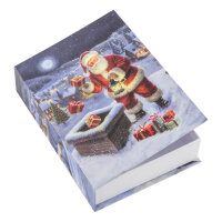 Geschenkbox - Buchbox Santa 23 x 16 x 5 cm