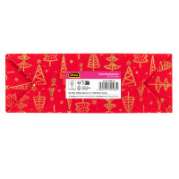 Geschenktasche Samt - Weihnachtsbäume, 25 x 35 x 9 cm, 210 g