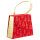 Geschenkbox Handtaschenbox Samt - Weihnachtsbäume, 17 x 6,5 x 14 cm, Größe M