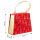 Geschenkbox Handtaschenbox Samt - Weihnachtsbäume, 17 x 6,5 x 14 cm, Größe M