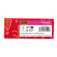 Geschenkbox Handtaschenbox Samt - Weihnachtsbäume, 10 x 4 x 8,5 cm, Größe S