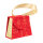 Geschenkbox Handtaschenbox Samt - Weihnachtsbäume, 10 x 4 x 8,5 cm, Größe S