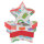 Geschenkboxen Set - Stern Geschenke weiß M: 18 x 6 x 17 cm, S: 12 x 11 x 5 cm, 2 Stück