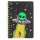 Spiralnotizbuch Alien - kariert, 160 Seiten, 80 g/m², DIN A5, mit Plüschapplikationen
