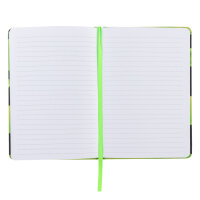Notizbuch Alien Schleim - 160 Seiten, 80 g/m²,  DIN A5,  mit Dekoaugen