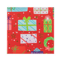 Geschenkboxen Set - Geschenke, rot, 1x  28 x 28 x 8 cm, 2x 26 x 14 x 7 cm, 4 x 11 x 11 x 6 cm, 7 Teile