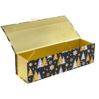 Flaschenbox Weihnachten - Tannenbaum 35 x 10 x 10 cm, faltbar