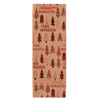 Flaschentasche Weihnachten - Tannenbaum, rot, 13 x 35 x 9...