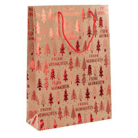 Geschenktasche Weihnachten - Tannenbaum, rot, 25 x 35 x 9...