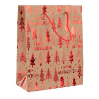 Geschenktasche Weihnachten - Tannenbaum, rot, 18 x 23 x 8...